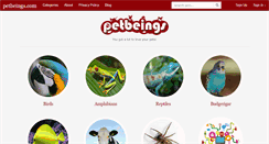 Desktop Screenshot of petbeings.com